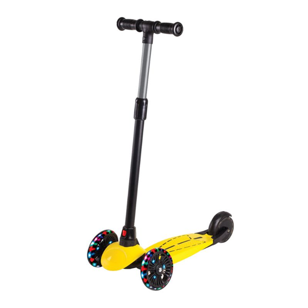 cool wheels dragon yellow led παιδικό πατίνι κίτρινο με LED